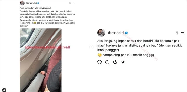 Tiara Andini Tegur Penumpang di Pesawat, Ucapannya Disebut Bikin Kena Mental