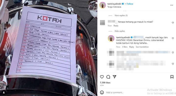 Tantri Kotak Balas Menohok Usai Posan Tobing Layangkan Somasi