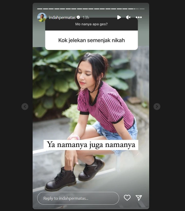 Indah Permatasari Pamer Foto Kece Usai Disebut Jelekan Semenjak Menikah Indah Permatasari Pamer Foto Kece Usai Disebut Jelekan Semenjak Menikah Indah Permatasari Pamer Foto Kece Usai Disebut Jelekan Semenjak Menikah