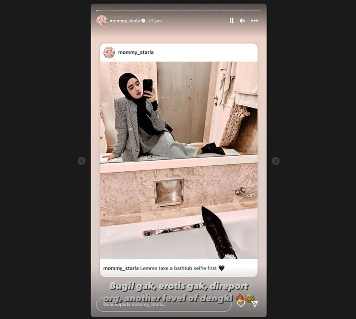 Hasil Mirror Selfie di Bathtub Kena Report, Beri Sentilan Pedas