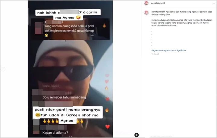 Agnez Mo Dicibir Hater Saat Live, Reaksi Santuynya Bikin Ketar-ketir