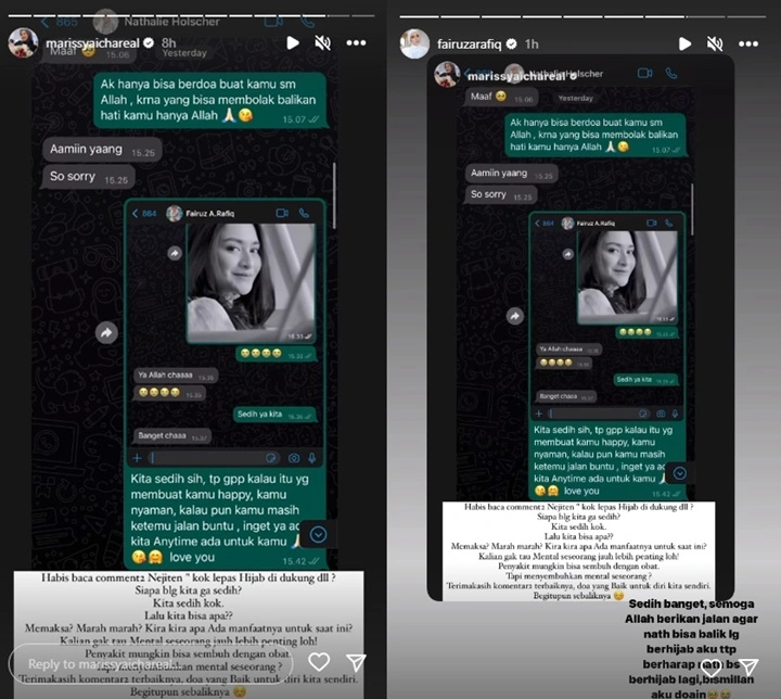 Syok Sekaligus Sedih, Fairuz A. Rafiq Berharap Nathalie Holscher Kembali Berhijab