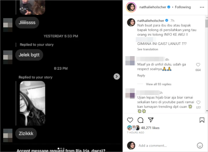 Nathalie Holscher Geram Dihina Usai Lepas Hijab, Sang Hater Akhirnya Minta Maaf