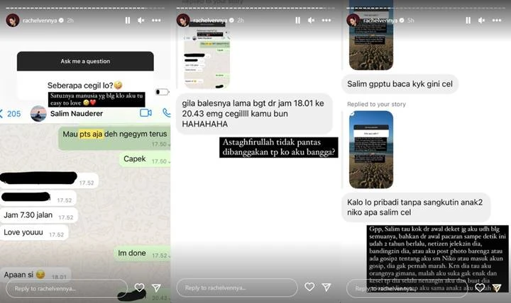 Rachel Vennya Chat Salim Nauderer Minta Putus, Penyebabnya Sepele