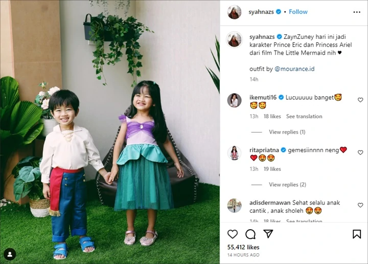Putri Syahnaz Sadiqah Totalitas Cosplay Jadi Mermaid, Sampai Nyemplung ke Air