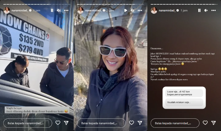 Nana Mirdad Nyesek Lihat Jaket Mahal Sang Anak Dibawa Kabur Orang di New Zealand