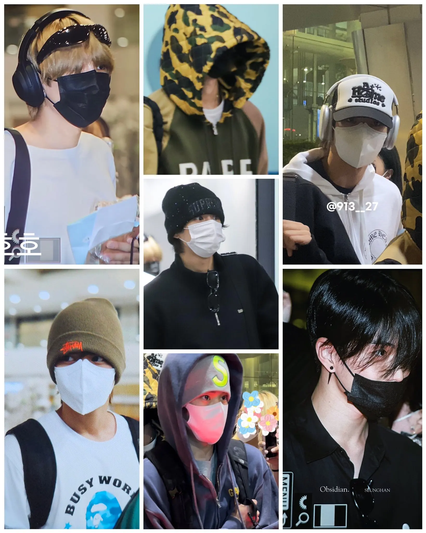 potret Sungchan, Shotaro, dan trainee SM di bandara