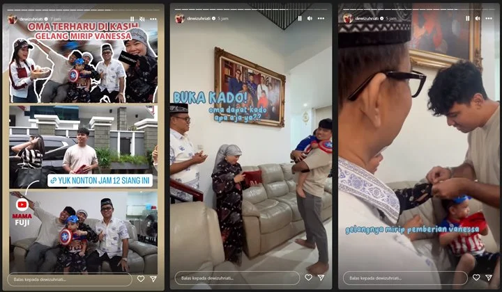 Ultah, Oma Dewi Terharu Dapat Kado Mirip Pemberian Mendiang Vanessa Angel