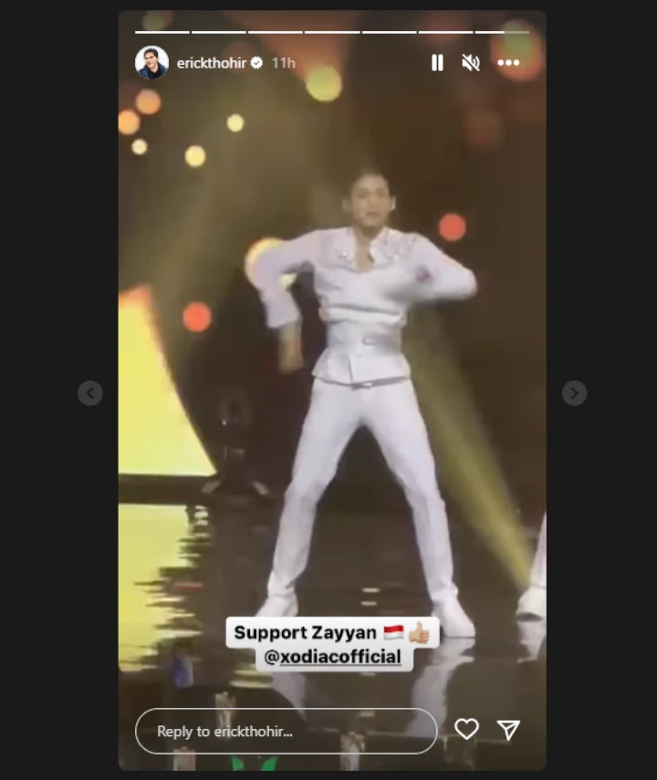 Erick Thohir Sibuk Fancam Zayyan
