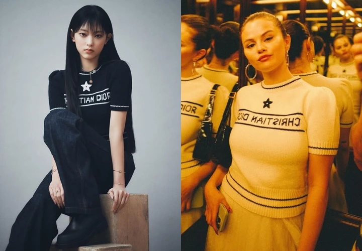Haerin NewJeans dan Selena Gomez