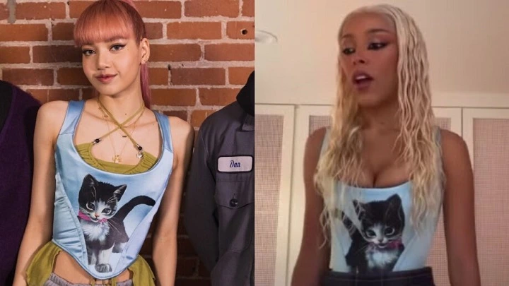 Lisa BLACKPINK dan Doja Cat
