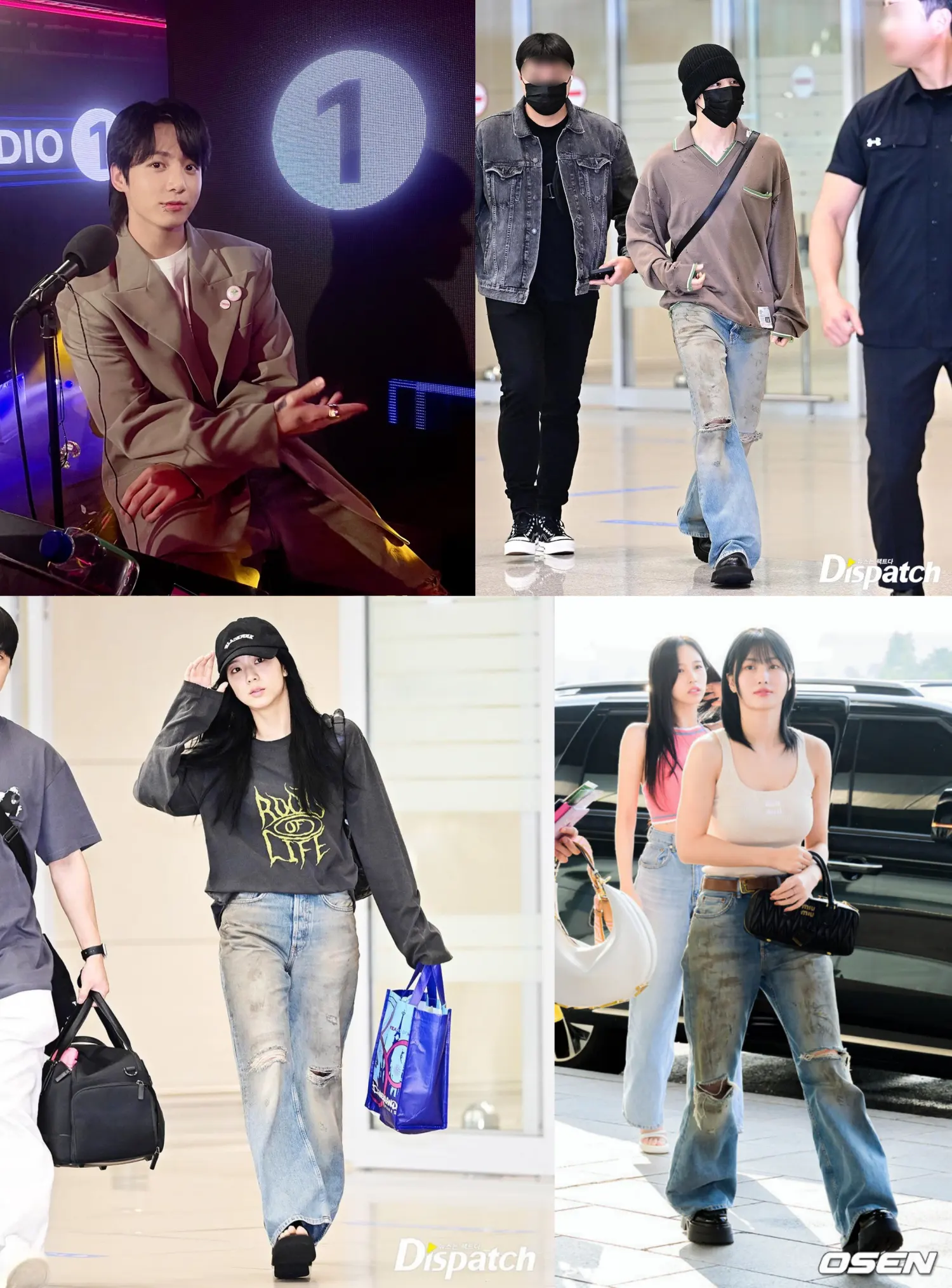 Jungkook-Jimin BTS, Jisoo BLACKPINK dan Momo TWICE pakai celana buluk