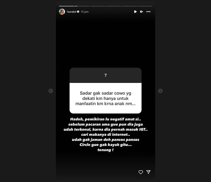 Jawaban Jitu Loly Putri Nikita Mirzani Soal Tudingan Cuma Dimanfaatin Usai Pamer Pacar Baru