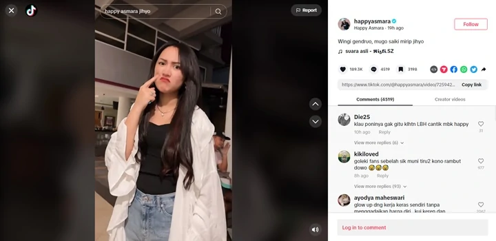 Ubah Gaya Rambut, Happy Asmara Manglingi Jadi Mirip Jihyo TWICE?