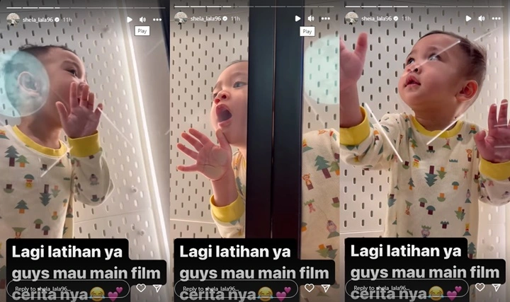 Rayyanza Bak Tunjukkan Skill Akting, Aksi Minta Tolong Bikin Ngakak