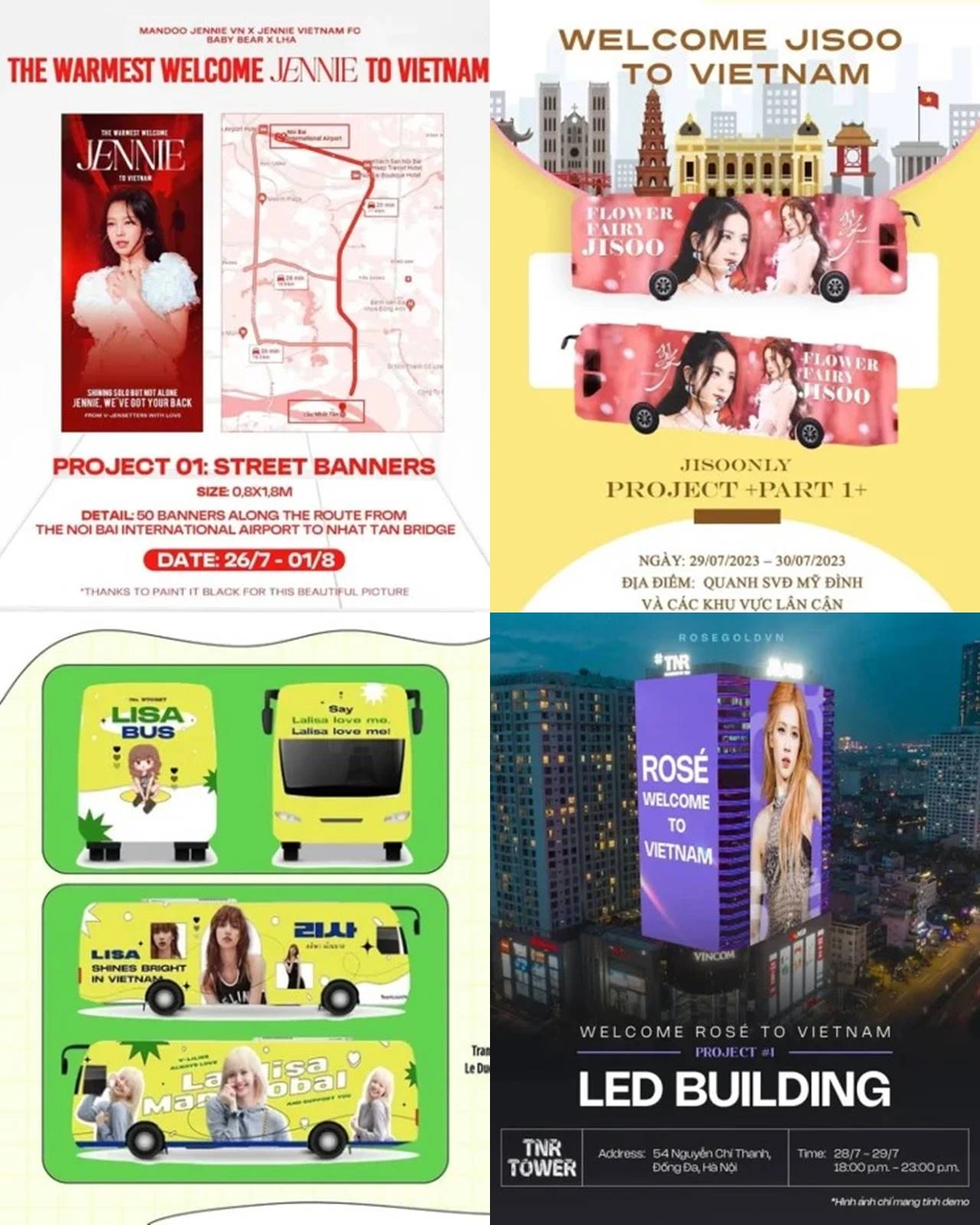 Fans Vietnam Siapkan Beragam Projek Skala Luar Biasa Sambut Kedatangan BLACKPINK