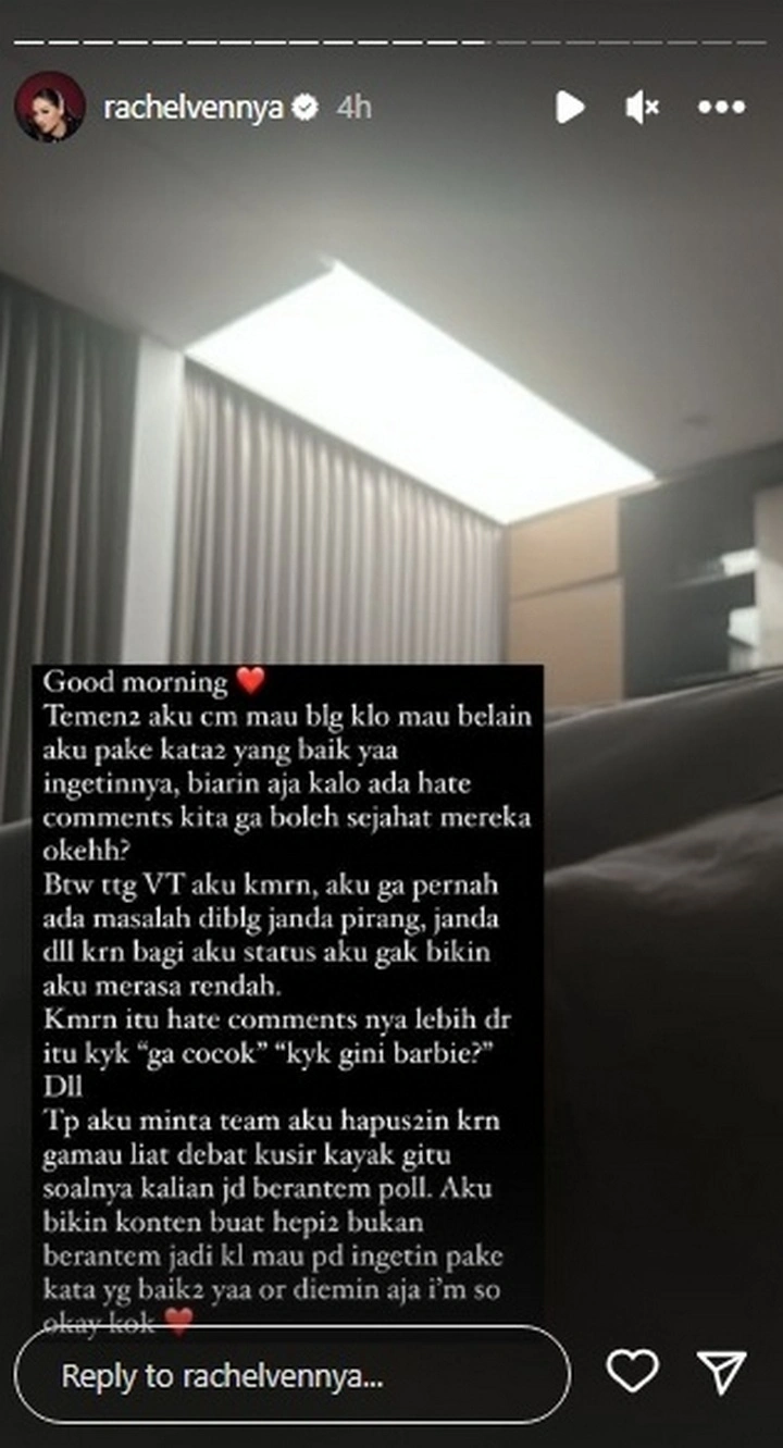 Rachel Vennya Beri Peringatan Tegas Usai Diejek Soal Barbie