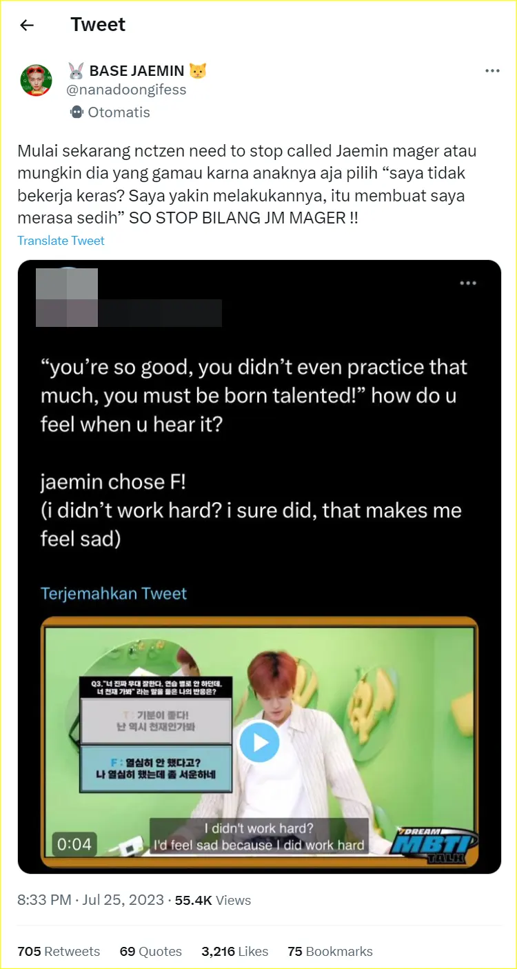 Penggemar menyoroti pilihan Jaemin di konten baru NCT Dream