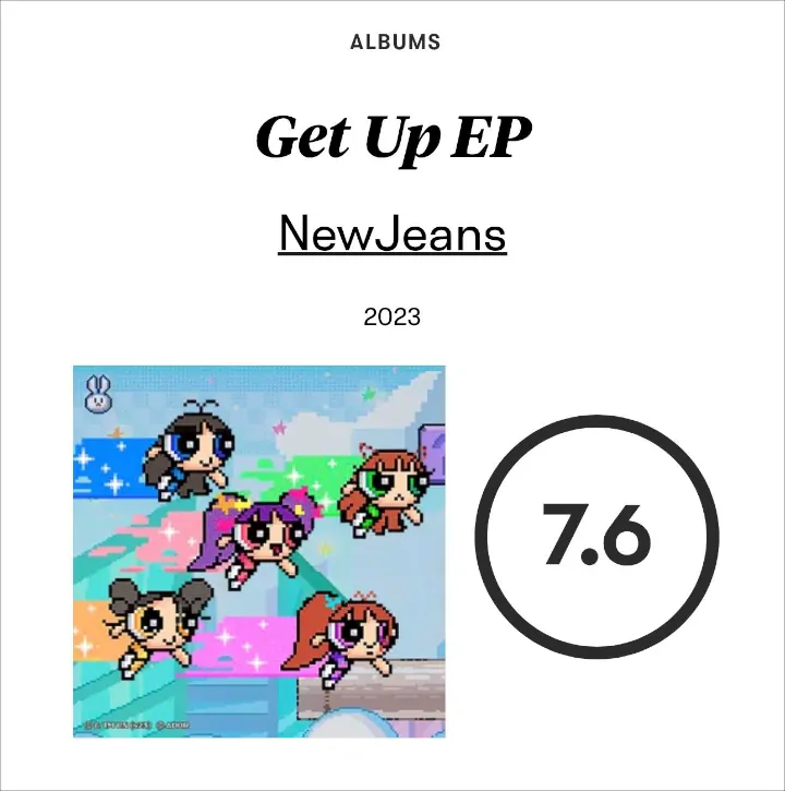 Mini Album \'Get Up\' NewJeans Dapat Rating Tertinggi Kedua dalam Sejarah