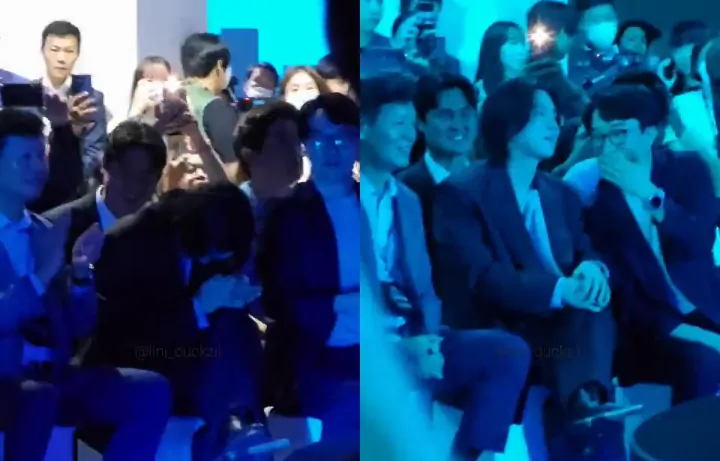 Reaksi Suga BTS Dengar Lagunya Diputar di Event Samsung Nular ke Sekitar