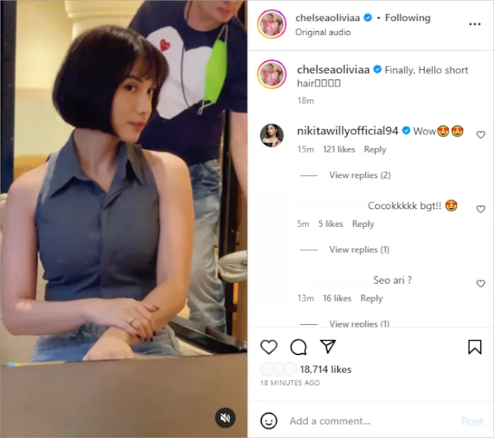 Chelsea Olivia Tampil Fresh dengan Rambut Ala Dora, Nikita Willy Sampai Melongo