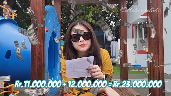 Tembus Rp24 Juta, Nathalie Holscher Santuy Pamer Rincian Biaya Sekolah Adzam
