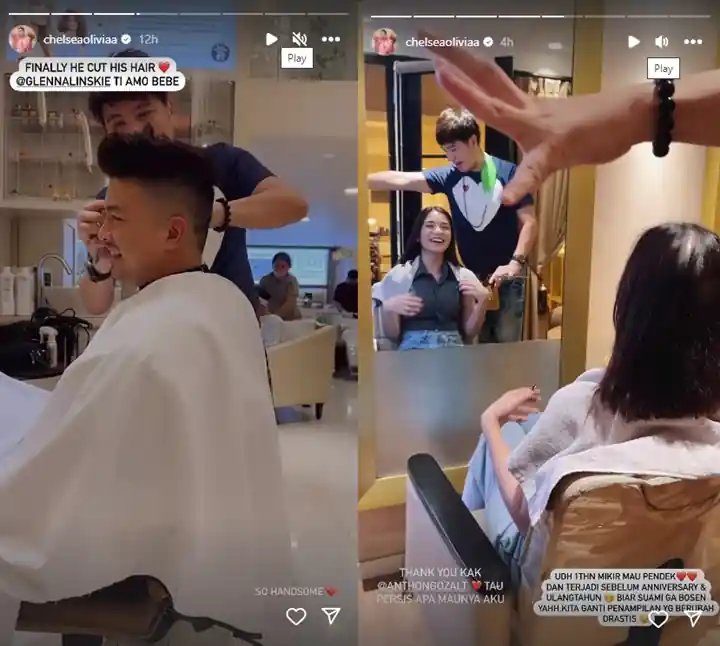 Susul Chelsea Olivia, Glenn Alinskie Potong Rambut Peringati 16 Tahun Anniv Pacaran