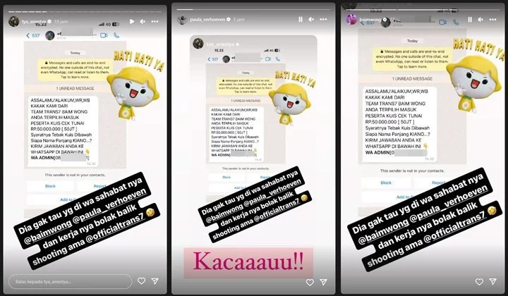 Salah Sasaran! Penipu yang Catut Nama Baim Wong Malah Incar Bukan Orang Biasa