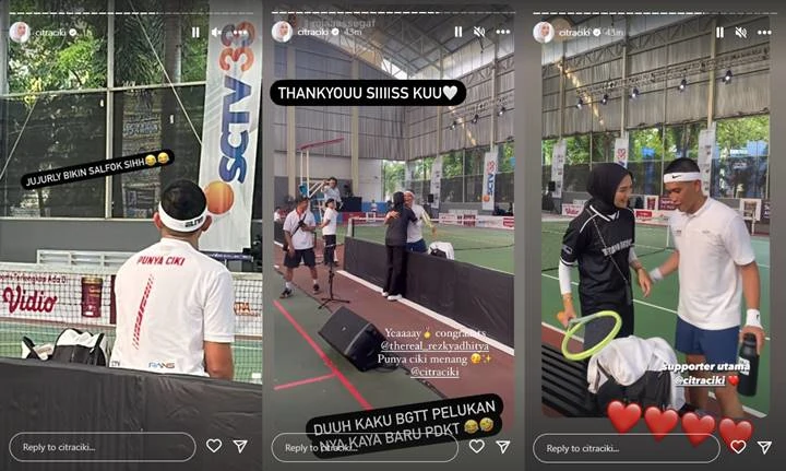 Rezky Aditya Kalahkan Randy Pangalila di Turnamen Olahraga Selebriti, Kaos \'Punya Ciki\' Bikin Salfok Rezky Aditya Kalahkan Randy Pangalila di Turnamen Olahraga Selebriti, Kaos \'Punya Ciki\' Bikin Salfok