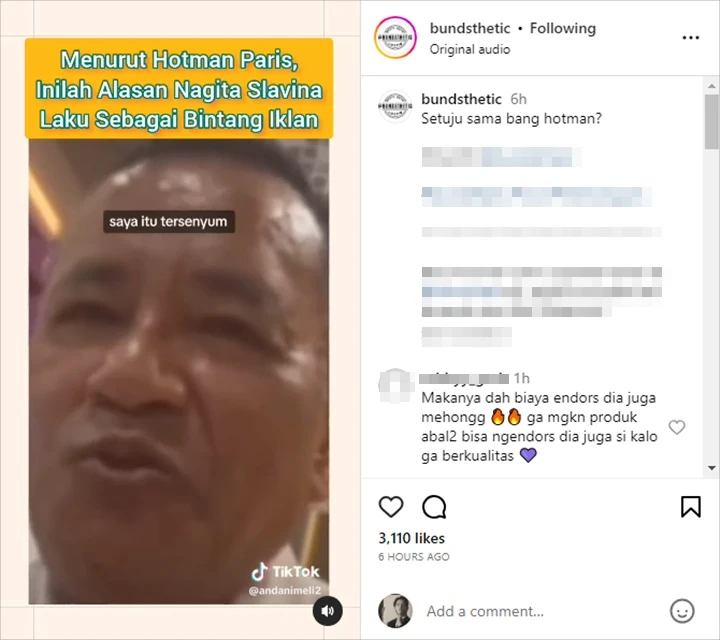 Hotman Paris Senyum-senyum Lihat Iklan Nagita Slavina, Alasannya Disebut Relate