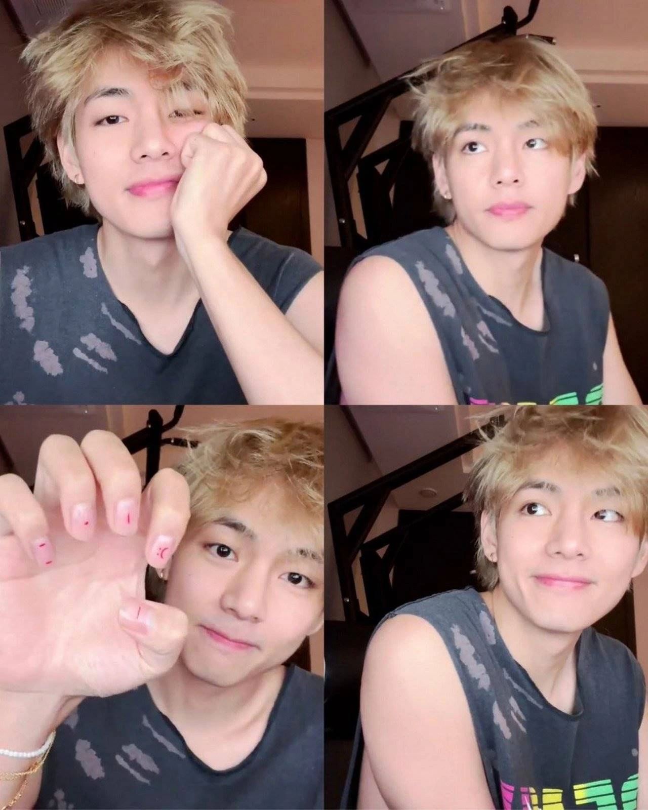 V BTS Sapa Fans Sampil Pamer Nair Art & Ungkap Sosok Yang Buatnya Terinspirasi