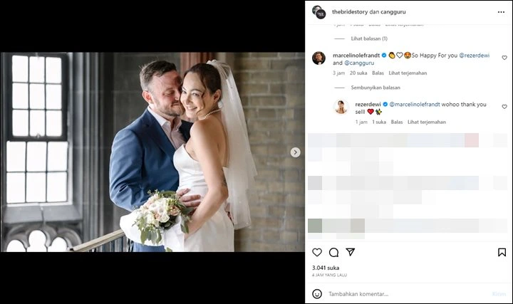 Dewi Rezer Diam-Diam Nikah Dengan Kekasih Bule, Marcelino Lefrandt Sang Mantan Suami Ikut Komen