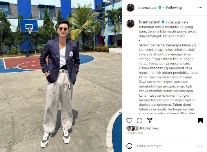 Sempat Pentingkan Karier, Verrell Bramasta Akhirnya Jadi Mahasiswa di Usia 26 Tahun