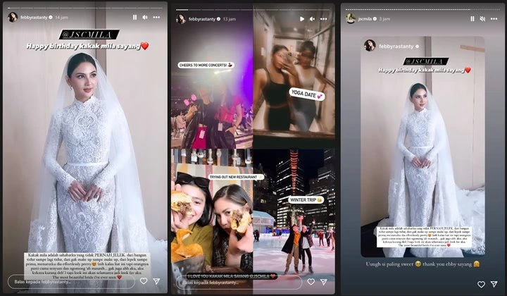 Beda, Febby Rastanty Malah Bahas Visual Kala Peringati Ultah Jessica Mila