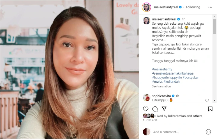 Idap Penyakit Kulit Serius, Maia Estianty Ngide Buat Ramuan Skincare Sendiri