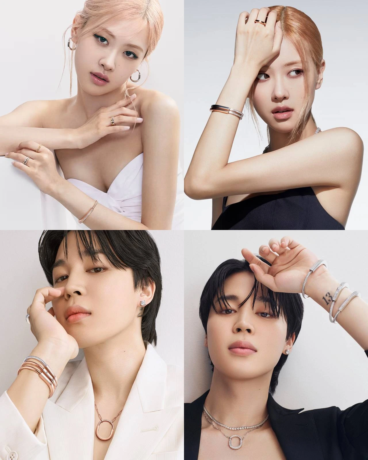Jimin BTS-Rose BLACKPINK Adu Pesona Di Kampanye Koleksi Terbaru Perhiasan Tiffany & Co