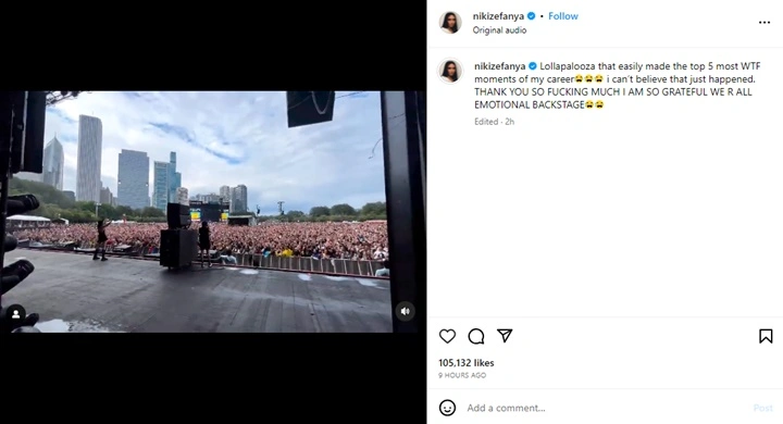 NIKI Nangis Perdana Tampil di Lollapalooza 2023, Penonton Ikutan Mewek