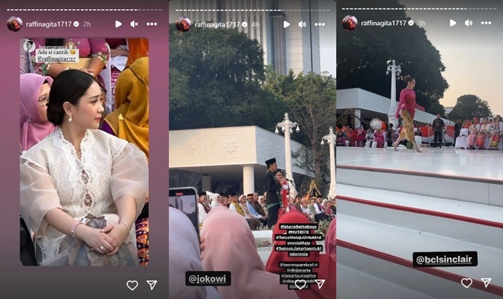 Kebaya Terawang Nagita Slavina Curi Fokus Saat Diundang ke Istana Negara
