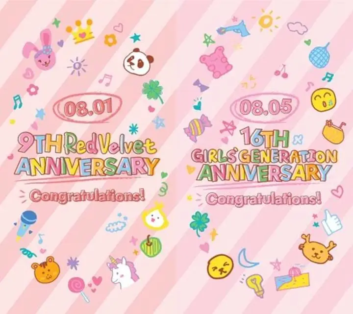 Ucapan Anniversary SNSD dan Red Velvet Pakai Template Sama, SM Gak Modal? Ucapan Anniversary SNSD dan Red Velvet Pakai Template Sama, SM Gak Modal?