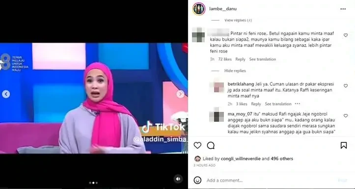 Feni Rose Kritisi Video Raffi Ahmad Minta Maaf, Duta Sheila On 7 Naik Motor Super Jadul-Topik Pagi