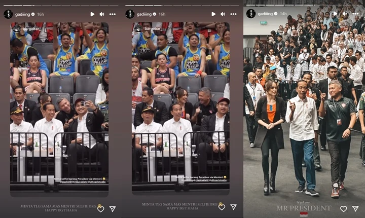 Cinta Laura Girang Bisa Selfie Bareng Presiden Jokowi, Ternyata Berkat Gading Marten
