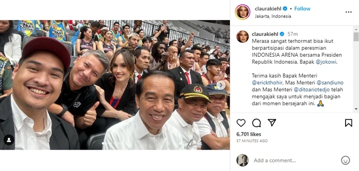 Cinta Laura Girang Bisa Selfie Bareng Presiden Jokowi, Ternyata Berkat Gading Marten