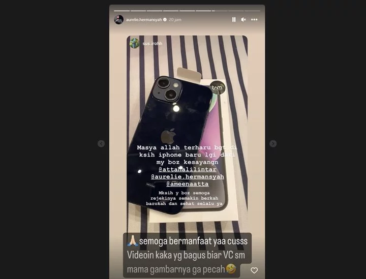 Pengasuh Ameena Terharu Usai Kecipratan Hadiah Mahal dari Aurel Hermansyah
