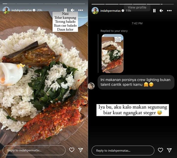 Miliki Body Goals bak ABG, Indah Permatasari Spill Porsi Makan Mengejutkan Miliki Body Goals bak ABG, Indah Permatasari Spill Porsi Makan Mengejutkan