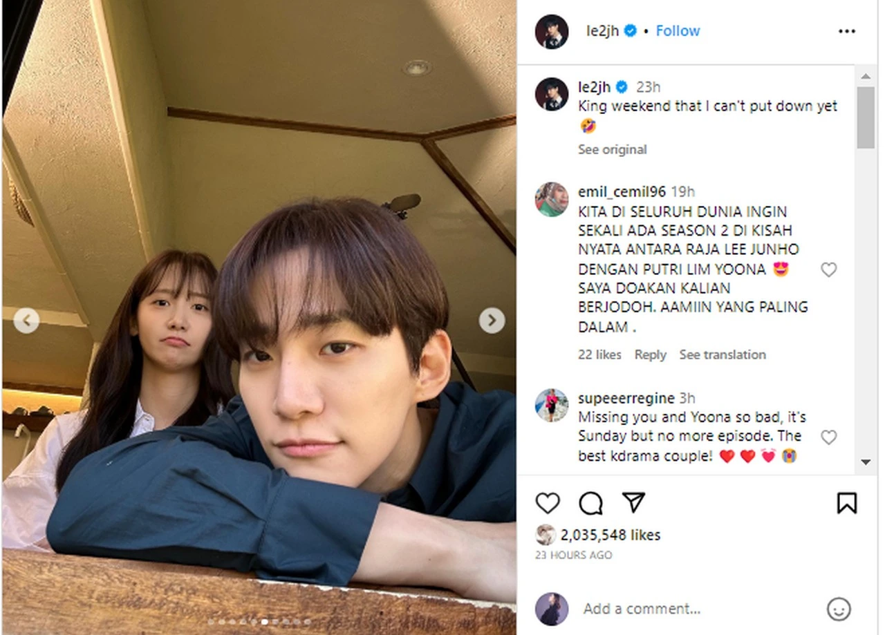 Gagal Move On, Junho Unggah Foto-Foto Manis Bareng YoonA Di Lokasi Syuting \'King the Land\'
