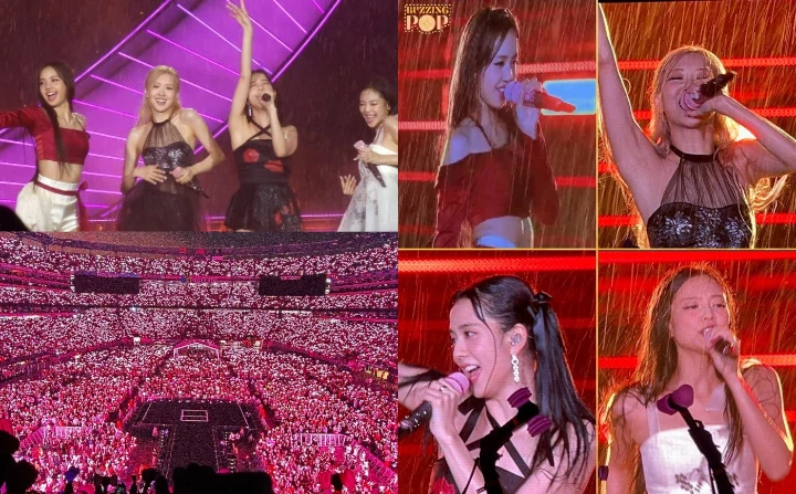 BLACKPINK Konser di Tengah Hujan Lebat di Stadion MetLife, Member Sampai Basah Kuyup