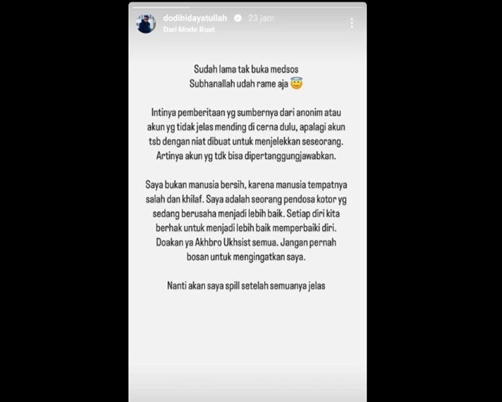 Dodi Hidayatullah Eks ADAM Musik Perdana Buka Suara Usai Ramai Jadi Pemberitaan