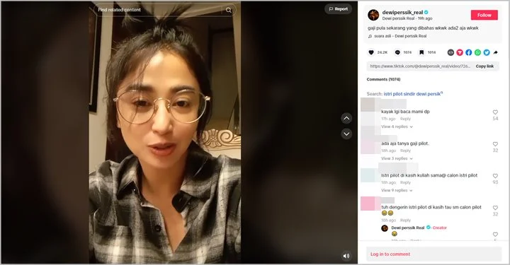 Dewi Persik Kena Nyinyir Usai Bahas Gaji Calon Suami Pilot, Balas Tajam Sindiran Soal Status