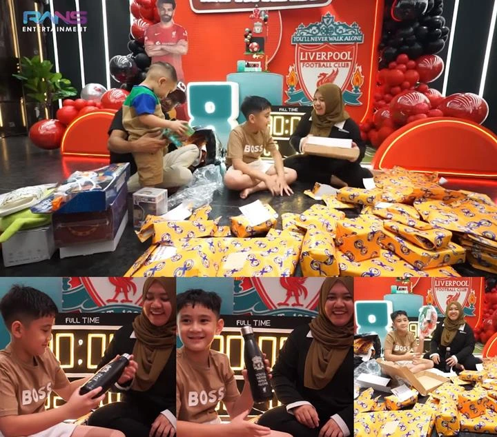 Rafathar Antusias Unboxing Kado-kado dari Karyawan RANS, Cara Pemberian Mbak Lala Berbeda