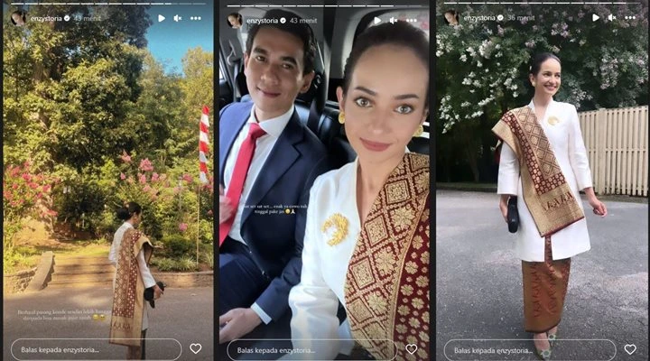 Perdana Rayakan 17 Agustus di AS, Enzy Storia Bangga Bisa Pasang Konde Sendiri